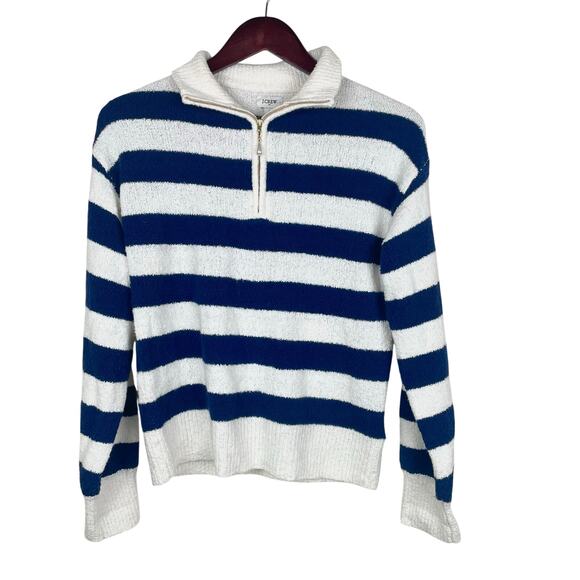 J. Crew Sweaters - J. Crew Womens Sweater Sz S Rugby Striped Nautical Preppy Money Coastal Navy Sea